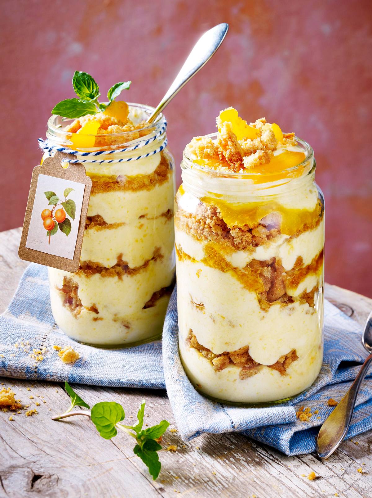 Sahne-Joghurt-Aprikosen-Dessert Rezept