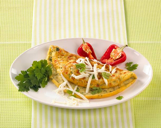 Sahne-Käse-Omelett (für 4 Personen) Rezept Sahne-Käse-Omelett (für 4 Personen) Rezept
