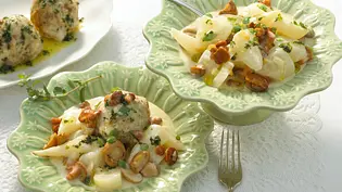 Sahne-Rübchen mit Semmelknödeln Rezept - Foto: LECKER @ Bauer Media Group Sahne-Rübchen mit Semmelknödeln Rezept - Foto: LECKER @ Bauer Media Group