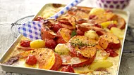 Sahnekürbis vom Blech Rezept - Foto: LECKER @ Bauer Media Group