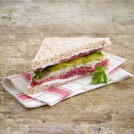 Salami-Tramezzini Rezept