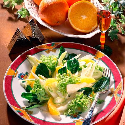 Salat mit Fenchel und Orangenfilets Rezept Salat mit Fenchel und Orangenfilets Rezept