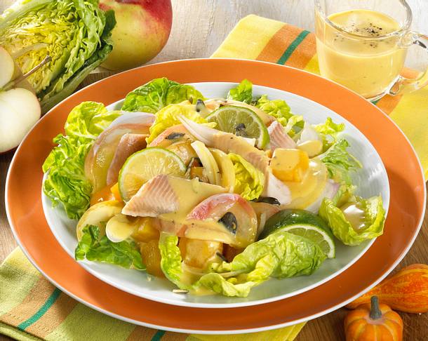 Salat mit Kürbis Rezept