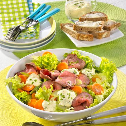 Salat mit Roastbeef Rezept