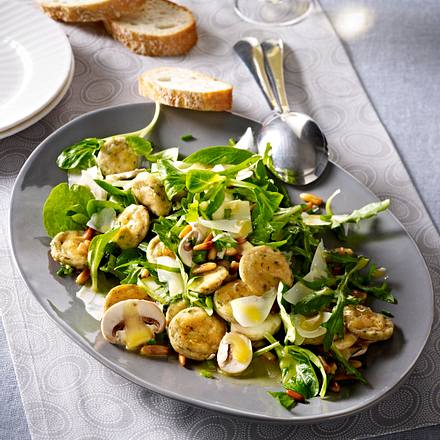 Salat mit Weißwurst und Pilzen Rezept Salat mit Weißwurst und Pilzen Rezept