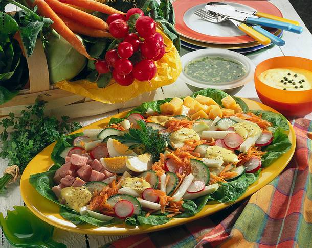Salatplatte Rezept
