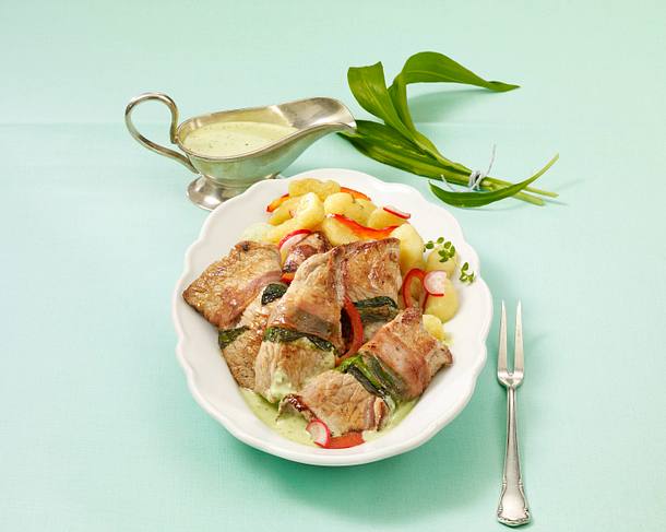 Saltimbocca mit Bärlauch Rezept Saltimbocca mit Bärlauch Rezept