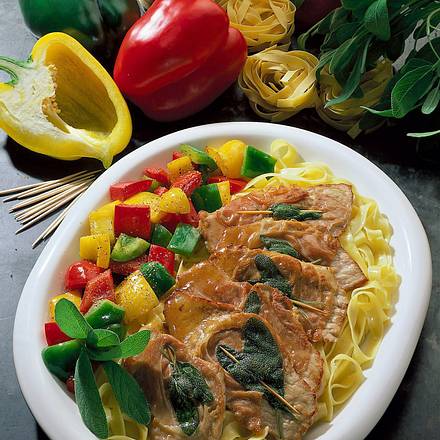 Saltimbocca mit Paprika Rezept