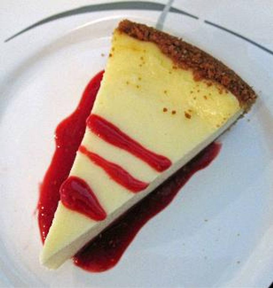 Sandras New York Cheese Cake mit Himbeer Soße Rezept