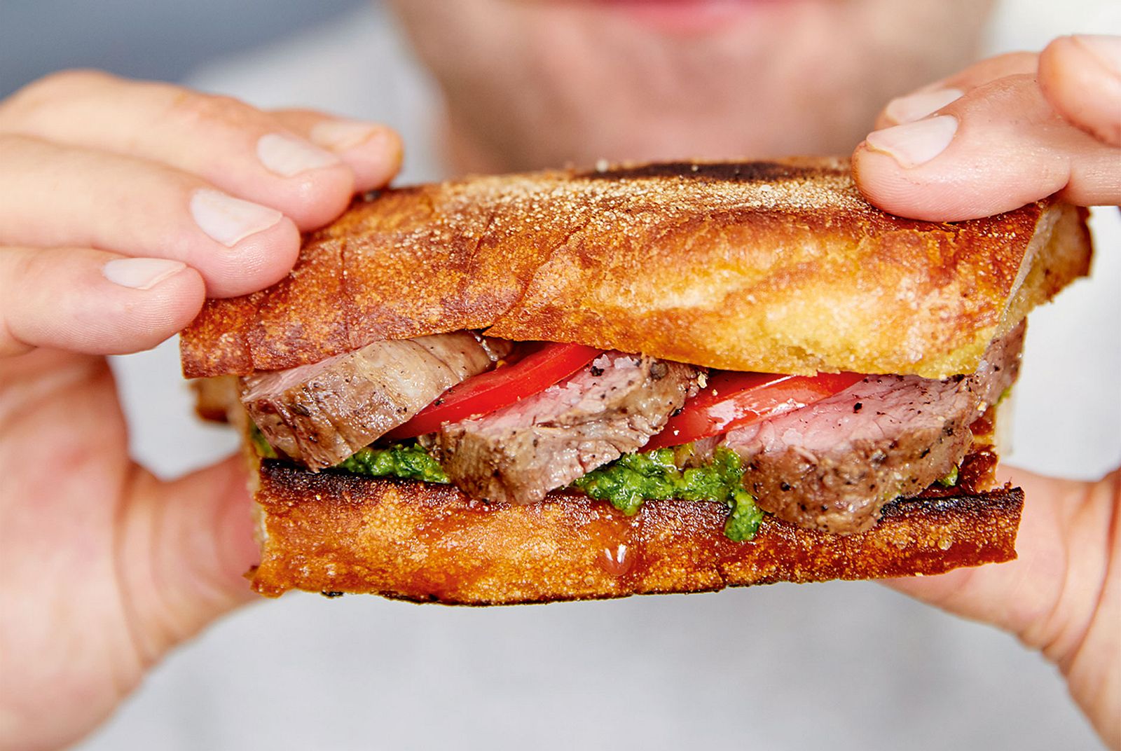Sandwichhit mit Korianderpesto Rezept | LECKER