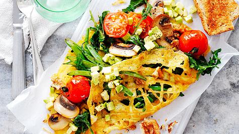 Sattmacher-Omeletts mit Gemüsefüllung Rezept - Foto: Are Media Syndication 