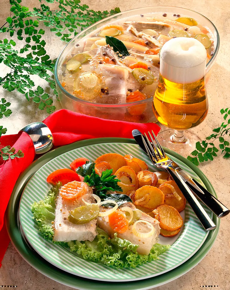 Sauerfleisch in Aspik Rezept Sauerfleisch in Aspik Rezept