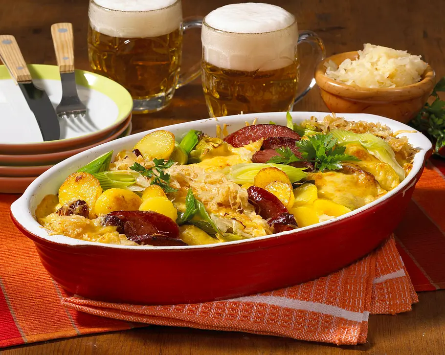 Sauerkraut-Kartoffel-Auflauf Rezept Sauerkraut-Kartoffel-Auflauf Rezept