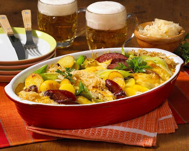 Sauerkraut-Kartoffel-Auflauf Rezept Sauerkraut-Kartoffel-Auflauf Rezept