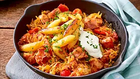 Sauerkraut-Kasseler-Pfanne Rezept - Foto: LECKER @ Bauer Media Group