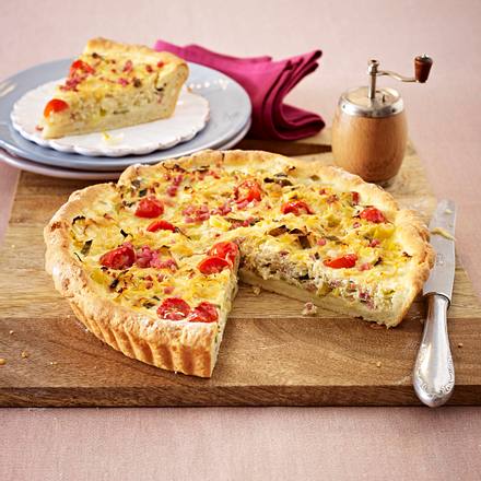 Sauerkrautquiche mit Schinken Rezept Sauerkrautquiche mit Schinken Rezept