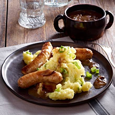 Sausages with celeriac champ Rezept Sausages with celeriac champ Rezept