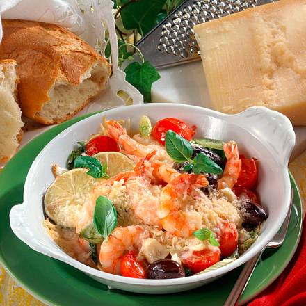 Scampi-Gemüse-Pfännchen (Diabetiker) Rezept