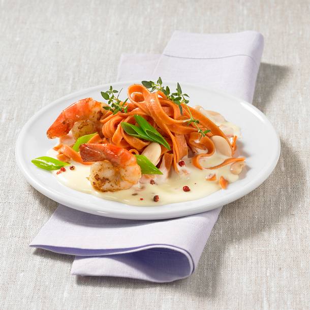 Scampinudeln in Sahnesoße Rezept Scampinudeln in Sahnesoße Rezept