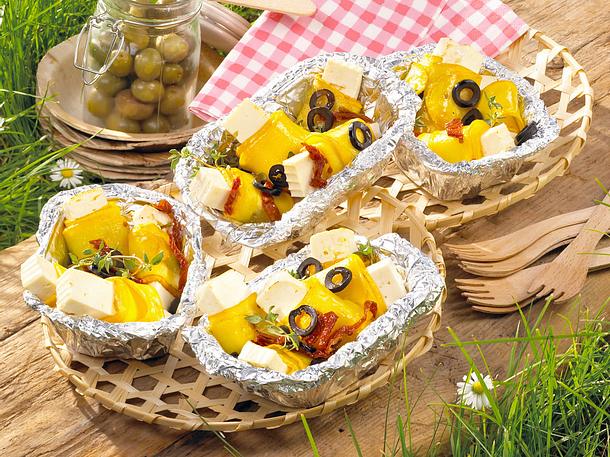 Schafskäse-Gemüsepäckchen Rezept Schafskäse-Gemüsepäckchen Rezept