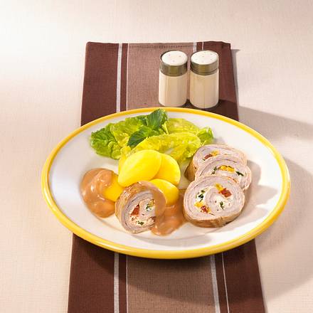 Scharfe Schweinerouladen mit Chorizowurst Rezept