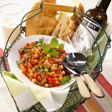Scharfer Kichererbsensalat Rezept Scharfer Kichererbsensalat Rezept