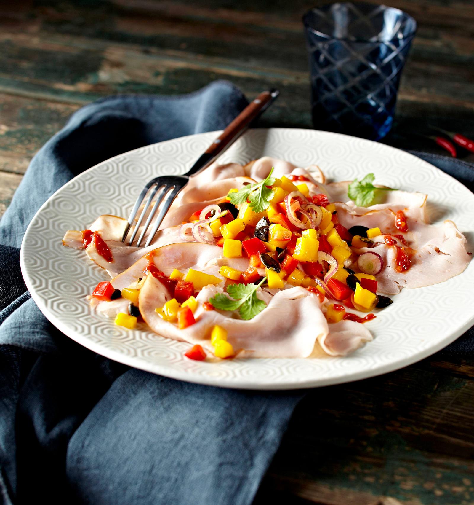 Scharfes Puten-Carpaccio Rezept | LECKER