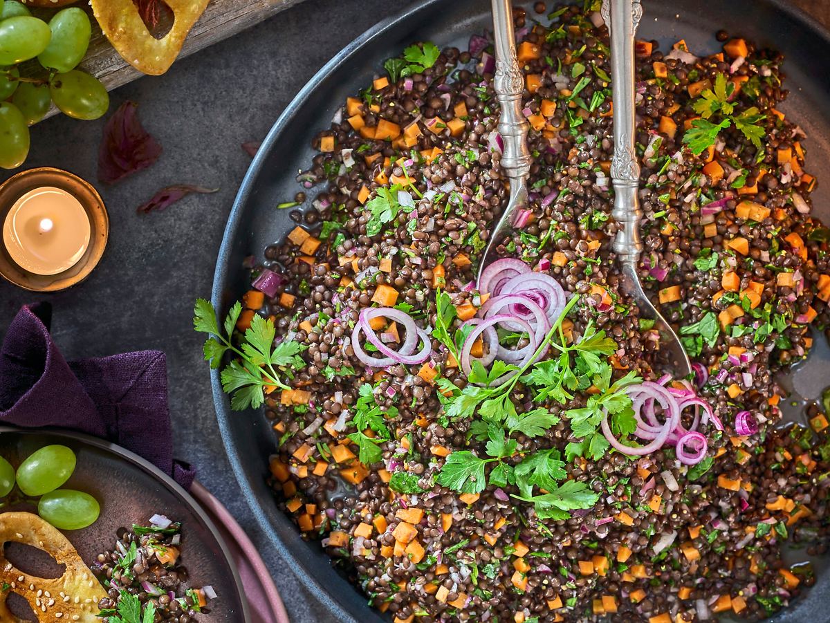 Schauriger Linsensalat Rezept