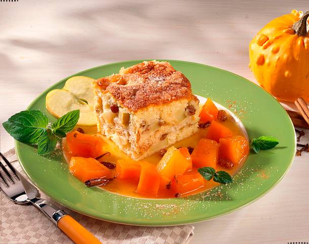Scheiterhaufen mit Kürbiskompott Rezept