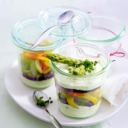 Schichtgemüse im Glas Rezept Schichtgemüse im Glas Rezept