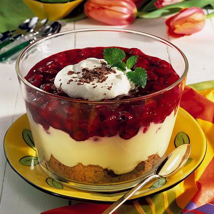 Schichtspeise mit Honigkuchen Rezept
