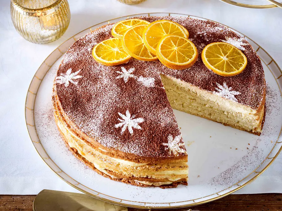 Schichttorte mit Zimt und Orange Rezept Rezept