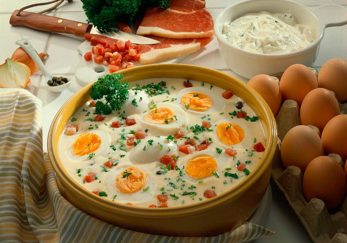 Schinken-Eier-Ragout Rezept