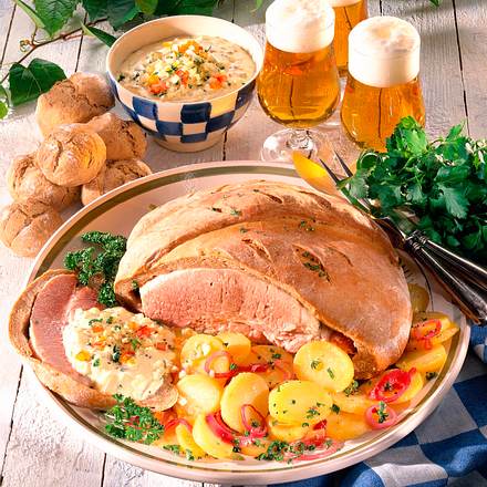 Schinken im Brotteig Rezept Schinken im Brotteig Rezept