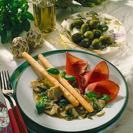 Schinken in Oliven- Vinaigrette Rezept