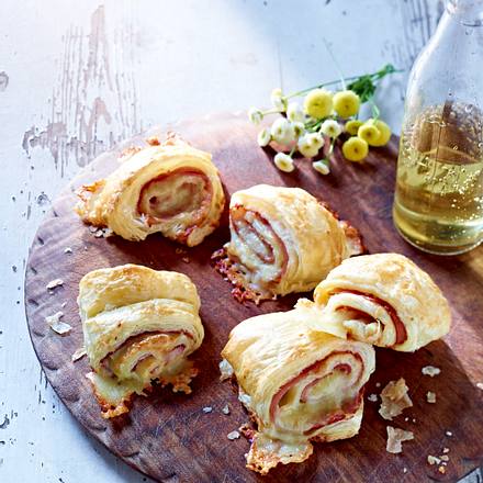 Schinken-Käse-Schnecken Rezept