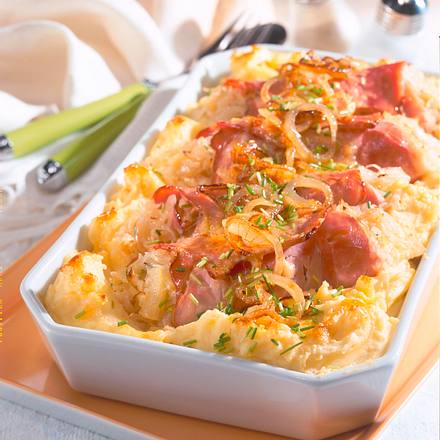 Schinken-Kraut-Röllchen auf Püree Rezept Schinken-Kraut-Röllchen auf Püree Rezept