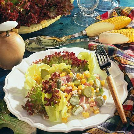 Schinken-Mais-Salat Rezept Schinken-Mais-Salat Rezept