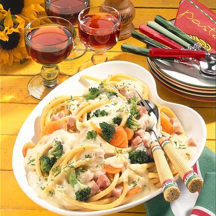 Schinken-Makkaroni mit Broccoli Rezept Schinken-Makkaroni mit Broccoli Rezept