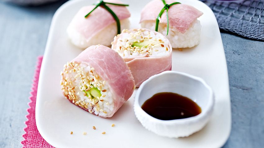 Schinken-Nigiri und -Maki Rezept - Foto: House of Food / Bauer Food Experts KG