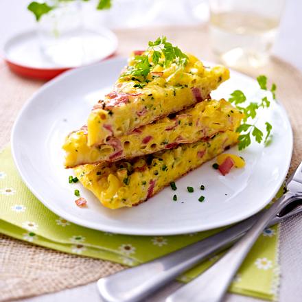 Schinken-Nudel-Omlette Rezept Schinken-Nudel-Omlette Rezept