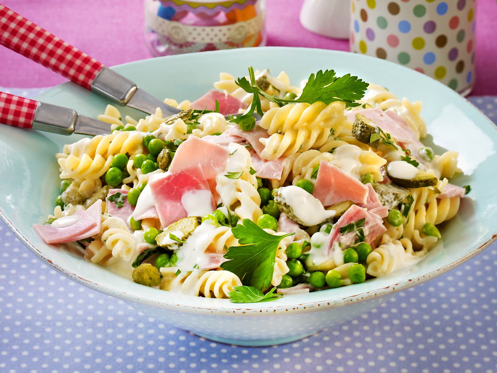 Schinken-Nudelsalat Rezept | LECKER