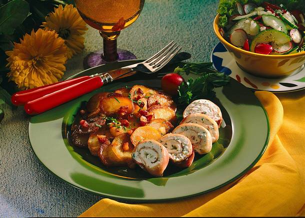Schinken-Quarkrolle Rezept Schinken-Quarkrolle Rezept