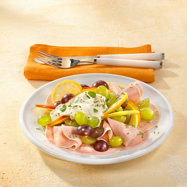 Schinken-Trauben-Teller Rezept