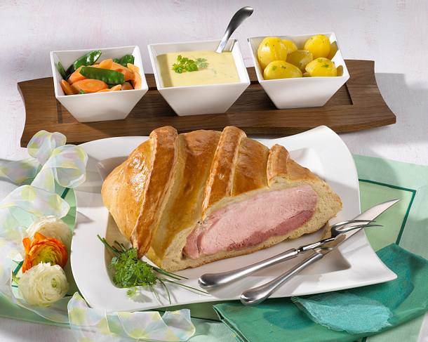 Schinkenbraten im Brotteig Rezept Schinkenbraten im Brotteig Rezept