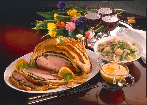 Schinkenbraten in Briochemantel Rezept