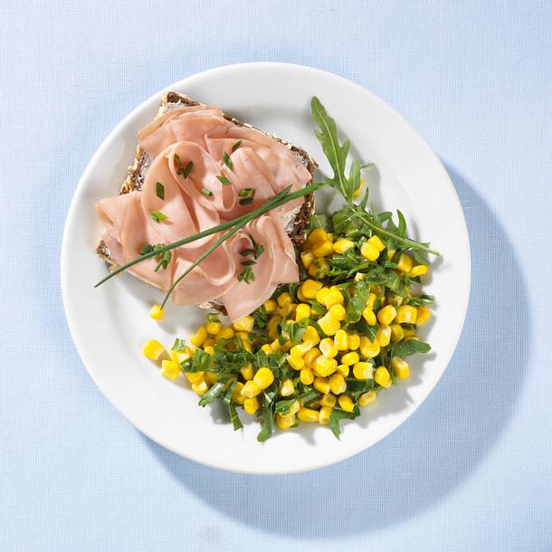 Schinkenbrot mit Mais Rezept