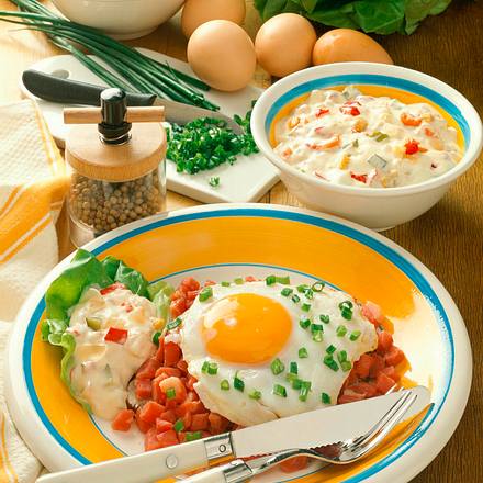 Schinkenbrot mit Spiegelei Rezept Schinkenbrot mit Spiegelei Rezept