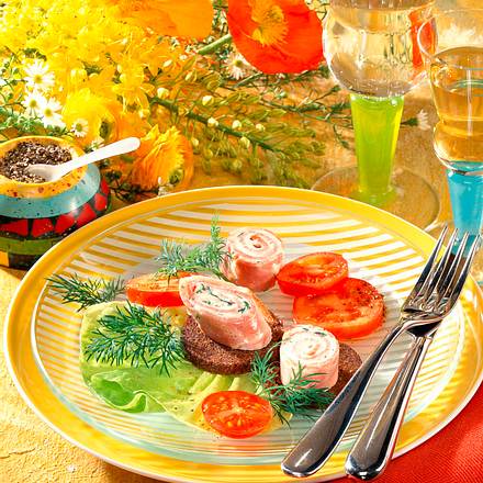 Schinkenröllchen Rezept