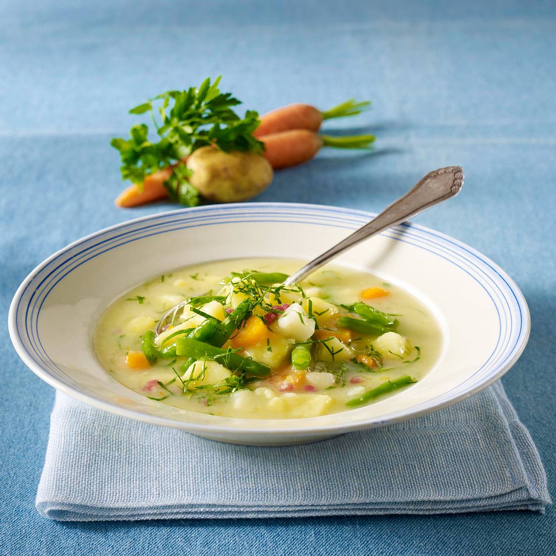 Schlank-Suppe: Kartoffelsuppe mit Schinken Rezept